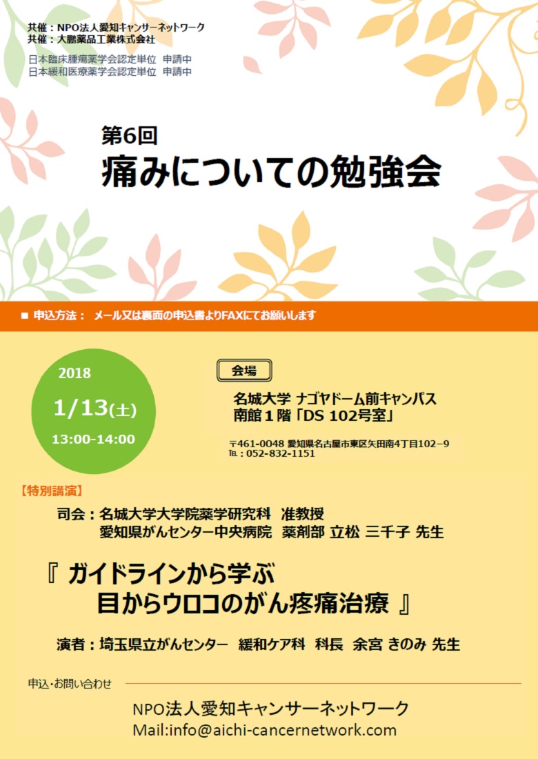 第6回痛みについての勉強会